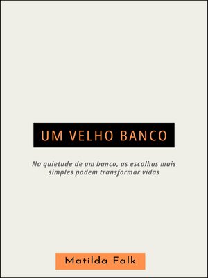 cover image of Um Velho Banco